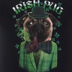 Irish pug T-shirt